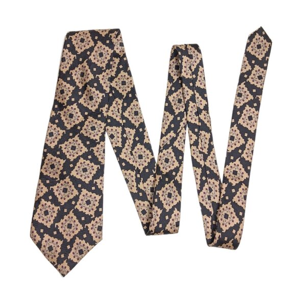 Christian Dior Monsieur Indiana Men Ties for sale - eBay Christian Dior Monsieur Silk Tie Men’s 59” Black Taupe Geometric Designer New